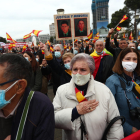 Imagen de participantes a la protesta de la AVT en Madrid.