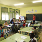 Imatge d’arxiu d’una classe en un col·legi de Lleida.