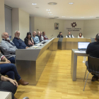 La directora del Museu, Carme Bergés, presentando el proyecto. 