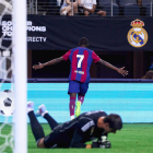 Aquest gol al Madrid serà l’últim de Dembélé com a blaugrana.