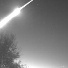 Bola de fuego generada tras el impacto de un trozo de asteroide contra la atmósfera que terminó extinguiéndose en Argés (Toledo).