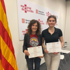 Helena Pubill, de l'institut Guindàvols de Lleida, amb el segon premi de la vuitena edició del Premi de Recerca en Memòria Democràtica