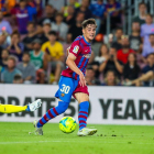 Gavi, durant un partit del Barça aquesta temporada.