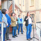 Carme Bergés en la inauguració del Museu del Blat fa un mes.