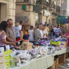 Imagen del mercado de ayer en Tàrrega. 