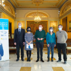 Presentació ahir a la Paeria del VI Premi BBVA de música.