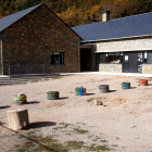 Patio actual del colegio de la Vall de Boí. 