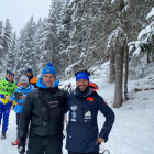 Ferran, a la izquieda, junto a su hermano Edu, técnico de la RFEDI