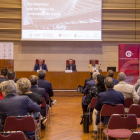 Un moment de la presentació ahir de l’estudi a la Universitat de Lleida.