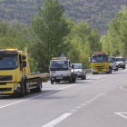 Imatge de la marxa lenta de diumenge al Pallars Sobirà.