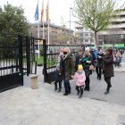 Refugiados acudiendo la semana pasada a tramitar la protección.