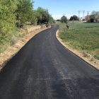 El camino recientemente pavimentado.