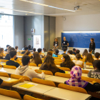 Alumnes durant les proves de selectivitat a la Universitat de Lleida.