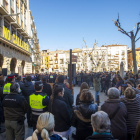 Minut de silenci el gener passat després de l’assassinat d’una veïna de Balaguer en mans de la parella.