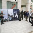 Inauguració ahir de l’exposició sobre els Agents Rurals a la Biblioteca Pública.