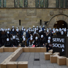 Iniciativa a Lleida en el Dia de les Persones sense Llar, el 2021.