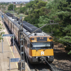 El tren avariat ahir a Anglesola.