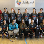 Jugadores i tècnics del Lleida.net HC Alpicat, equip que aquesta temporada debuta a l’OK Lliga.