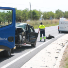 Un sinistre de trànsit en una carretera catalana.