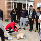 Un dels grups participants en el concurs que es va dur a terme a l’institut.