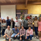 Los participantes en el curso, ayer en la bodega Costers del Sió de Balaguer. 