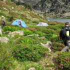 Imatge d'arxiu d'una acampada il·legal al Parc Natural de l'Alt Pirineu.