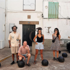 Els quatre artistes participants en la primera residència creativa Lo Niu.