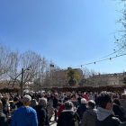 Plaza del Camp de Solsona acogió ayer una sesión de baile en los actos de la Fira del Trumfo.