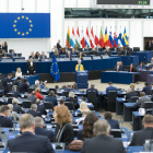 El Parlamento Europeo en Estrasburgo, durante el debate sobre el estado de la Unión Europea.