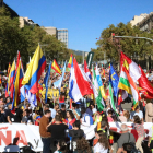 Una imatge de la mobilització a Barcelona.