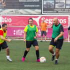 Uno de los partidos inclusivos del torneo celebrado ayer en las instalaciones del Atlètic Segre.