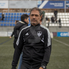 Toni Seligrat, en el seu primer partit amb el Lleida Esportiu