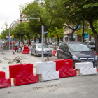 Imagen de archivo de las obras de la avenida Prat de la Riba de Lleida.