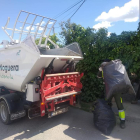 Imatge d’arxiu del servei de recollida de restes vegetals a la Noguera.