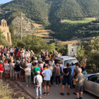 La visita guiada ayer al pueblo deshabitado de Tost, en el municipio de Ribera d’Urgellet.