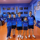 Un grupo de jugadores del CTT Borges en el Open de Catalunya