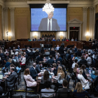 Vista general de la audiencia del comité que investiga el asalto al Capitolio estadounidense, el jueves.