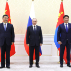 Xi Jinping, ahir amb Vladímir Putin i el president de Mongòlia.