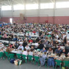 Más de 850 comensales, ayer en la comida de clausura de la feria.