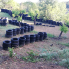 Els pneumàtics denunciats per Ipcena a Vinaixa.
