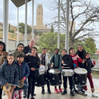 El grupo de batucada de la Escola La Seu Vella de Lleida. 