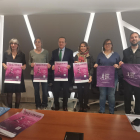 Els organitzadors de la cursa, amb els representants municipals i del patrocinador, Nayox.