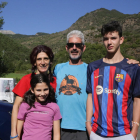 César i família, turistes de Valladolid a Lleida.