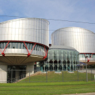 Entrada al Tribunal Europeu de Drets Humans, situat a Estrasburg.