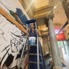 Lily Brick va pintar un mural en aquest espai de Barcelona.