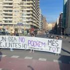 Un momento de la protesta de la Coordinadora 8M