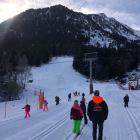 El circuito de esquí de fondo habilitado en la zona de debutantes de la estación de Tavascan. 