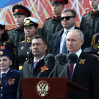 El president de Rússia, Vladimir Putin, durant el seu discurs en el Dia de la Victòria.