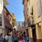 Manifestació pels carrers de Corbins.