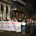 Movilización contra la violencia machista en Lleida. 